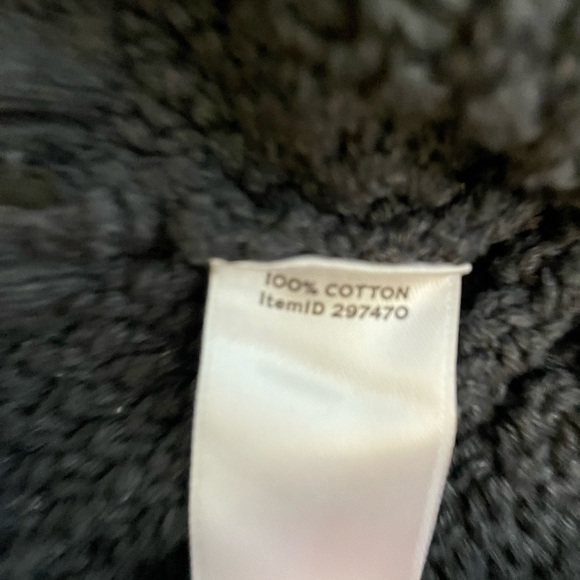 LL Bean Signature Navy Blue Cable Knit Sweater Large - Picture 7 of 8